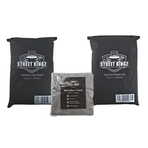 1200gsm drying towel, 800gsm drying towel and 380gsm microfibre cloth product bundle
